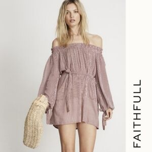 {Faithful the Brand} Mali Dress Amber Stripe Size 4